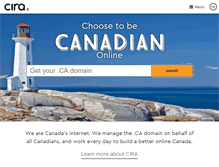 Tablet Screenshot of cira.ca